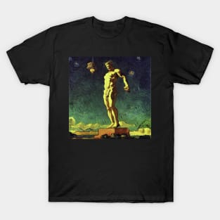 Colossus of Rhodes in Van Gogh's style T-Shirt